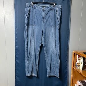 DKNY Women’s Classic Wide Leg Blue Jeans